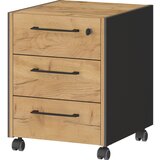 Germania Antracitno siva/v naravni barvi omarica v hrastovem dekorju 42x54x49 cm Podium – | Shoptok.si
