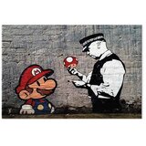  Slika - Mario and Cop by Banksy 60x40 Premium Print | shoptok.hr