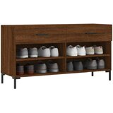  Klupa za cipele smeđa boja hrasta 102x35x55cm konstruirano drvo | Eponuda.ba