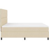 Krevet s opruga kutije s uzglavljem Krema 180 x 200 cm tkanina | Eponuda.com