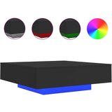 Maison Chic Klubska mizica - kavna mizica - Nizka mizica z LED lučmi črna 100x100x31 cm, (21752137) Cene