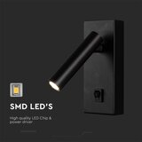  LED zidna spot svetiljka LED/2W/230V 4000K crna | Eponuda.com