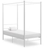  Okvir za krevet s nadstrešnicom bijeli metalni 90 x 200 cm | shoptok.hr