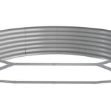  Povišena vrtna gredica od pocinčanog čelika 450x140x36 cm srebrna | Eponuda.com