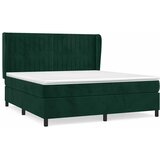  Krevet s oprugama i madracem tamnozeleni 180x200 cm baršunasti | shoptok.hr