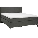Hom`in POSTELJA BOXSPRING 180 cm x 200 cm , tekstil antracit, črna | Shoptok.si
