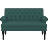  Klupa s naslonom tamnozelena 120 x 62 x 75 5 cm od tkanine | shoptok.hr