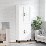  Visoka komoda bijela 69,5x34x180 cm konstruirano drvo | shoptok.hr