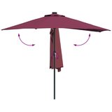  Vrtni suncobran Bordeaux Crvena 294 x 150 x 224 cm | shoptok.hr