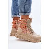 Boto Women's High Suede Sneakers Beige Eleamia | Shoptok.si