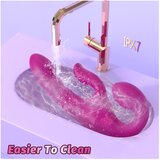 Sex HD Co-op Bliss - strap-on vibrator s klitoralnim nastavkom (ljubičasti) | shoptok.hr