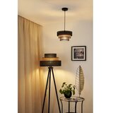  Brilagi - Stojeća lampa DAKOTA LUNETA 1xE27/15W/230V crna/ratan | Eponuda.com