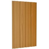 Krovni panel 12 pcs Prirodna 80 x 45 cm Pocinčani čelik - Svijetlo drvo 80 x 45 cm 12 | shoptok.hr
