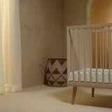 Qu-ax otroška posteljica flow 60x120 clay & oak | Shoptok.si