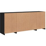  Komoda s LED svjetlima crna 163x37x67 cm | shoptok.hr