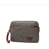 INF Moška platnena torbica sklopka, velika torbica sklopka z zadrgo za moške Grey, (21755782) | Shoptok.si
