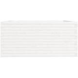  Vrtna sadilica bijela 100x100x49,5 cm od masivne borovine | shoptok.hr
