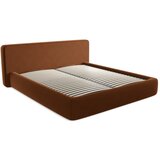 Makamii Oblazinjena zakonska postelja s prostorom za shranjevanje z letvenim dnom 180x200 cm v barvi terakote Kiana – | Shoptok.si