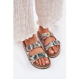 Lee Cooper Patterned Women Slippers On Cork Platform With Buckles | shoptok.hr