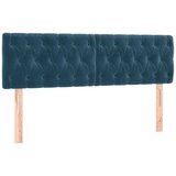  box spring s madracem LED tamnoplavi 140x190 cm baršun | shoptok.hr