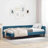 vidaXL Krevetni okvir sa kutnim dizajnom Plava 90 x 200 cm | shoptok.hr