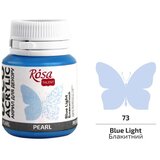 Rosa TALENT Pearl akrilna dekorativna boja 20 ml | 73 Light blue
