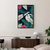  Slika - Sloth in the Tropics (1 Part) Vertical 40x60 U crnom drvenom okviru | shoptok.hr