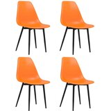 Furnova Jedilni stoli 4 kosi oranžne barve PP, (21928603) | Shoptok.si