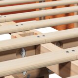  Krevet s podizanjem smeđa boja 150 x 200 cm čvrsto borovo drvo | shoptok.hr