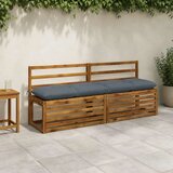  Jastučići za klupe VIANEN 2 kom. 100% poliester Plava - Plava 160 x 40 x 12 cm | shoptok.hr