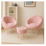 Atelier Del Sofa fotelje i tabure lida wellsoft pink Cene