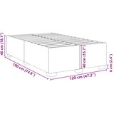  Okvir kreveta bez madraca krem 120x190 cm od tkanine | shoptok.hr