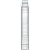  Obokane gabion košare 6 kosov 200x50x180/200cm pocinkano železo, (20757933) | Shoptok.si