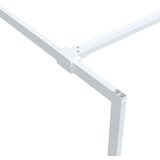 Pregrada za tuš bela 80x195 cm prozorno ESG steklo, (21227323) | Shoptok.si
