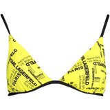 KARL LAGERFELD BEACHWEAR SWIMSUIT TOP WOMEN YELLOW | ePonuda.com
