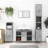 vidaXL kupaonski ormarić boja betona 80x33x60 cm od konstruiranog drva | shoptok.hr
