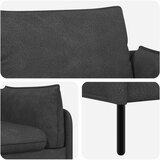 SOFA za dvije osobe Crna 188 x 81 x 89 cm Umjetna koža Slike