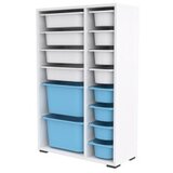 Hanah home višenamenska polica rine 2D4K8U white blue | ePonuda.com