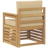 2 Komad Set vanjskih sofa Poliester Bijela i Bež | shoptok.hr