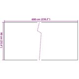 Balkonski zaslon crni 600 x 90 cm od poliratana | Eponuda.com