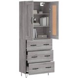  Visoka komoda siva sonome 69,5x34x180 cm od konstruiranog drva | shoptok.hr