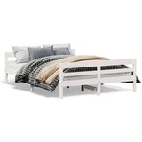 vidaXL Okvir kreveta s uzglavljem bijeli 140 x 200 cm masivna borovina | shoptok.hr