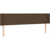  Posteljno vzglavje temno rjavo 183x16x78/88 cm blago, (20953118) | Shoptok.si
