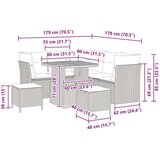 8 komada vrtni kauč set s jastučićima sivi poli ratan akacija 3 komada vrtni blagovaonski set s jastučićima sivi poli ratan aka | shoptok.hr