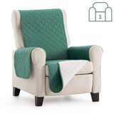 SOFA Dvostransko pregrinjalo za fotelj - enosed 55x200 cm zelena / slonokoščena EU kvaliteta | Shoptok.si