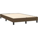  s oprugama i madracem LED tamnosmeđi 120x190 cm tkanina | shoptok.hr