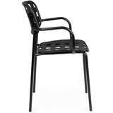 BIZZOTTO Crne metalne vrtne stolice u setu 4 kom Clover – | shoptok.hr