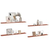  Polica na zidu 4 pcs Crvena 115 x 9 x 3 cm Konstruirano drvo | shoptok.hr