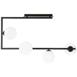  Luster na šipci SOMA 4xE14/10W/230V crna/bela | Eponuda.com