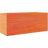  Vrtna sadilica voštano smeđa 110x40x45 5 cm masivna borovina | shoptok.hr